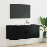 Vidaxl wandgemonteerde tv-kast 100 x 34,5 x 40 cm zwart eiken