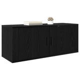 Vidaxl wandgemonteerde tv-kast 100 x 34,5 x 40 cm zwart eiken