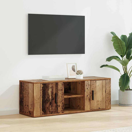 Vidaxl tv-kast 100 x 31,5 x 35 cm oud hout bewerkt hout