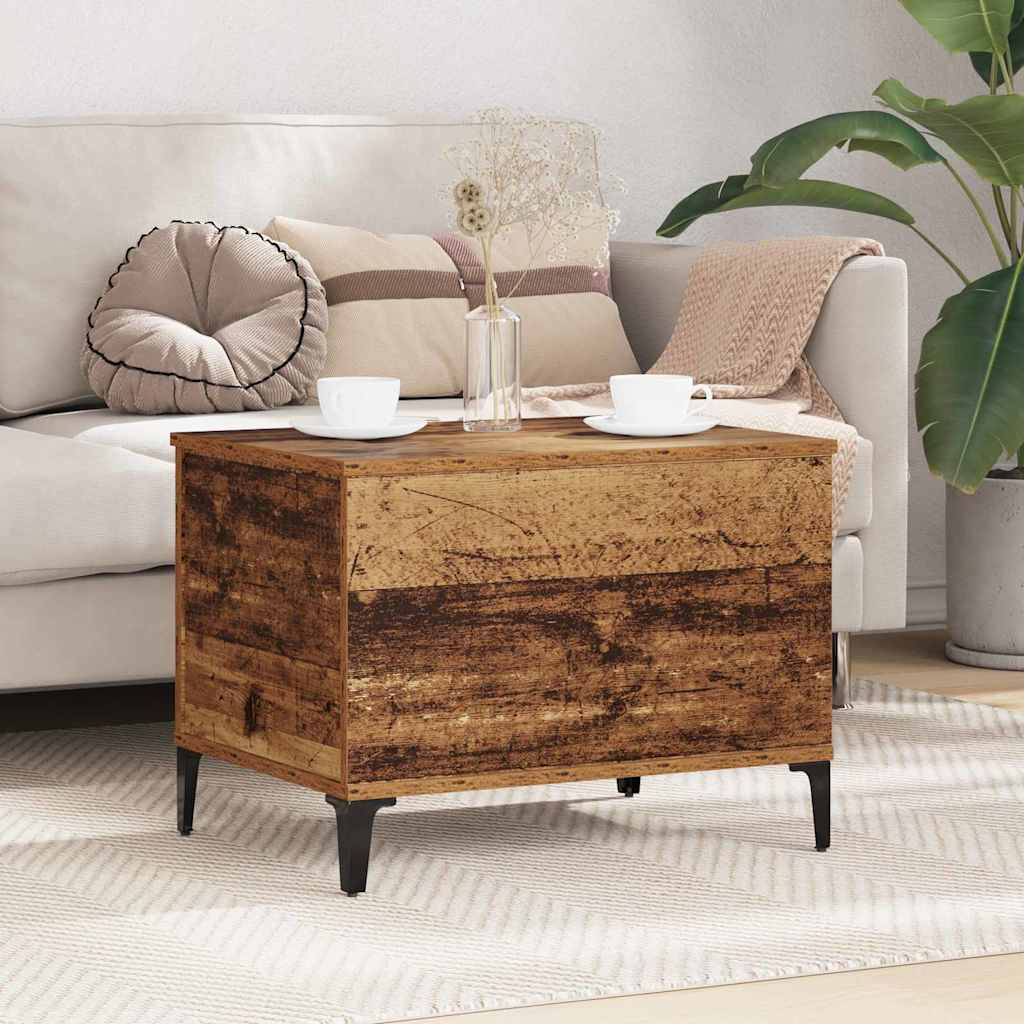 Vidaxl salontafel oud hout 60 x 44,5 x 45 cm bewerkt hout