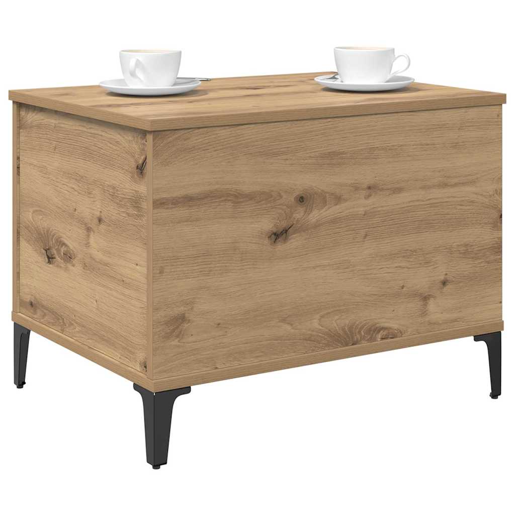 Vidaxl salontafel artisan eiken 60 x 44,5 x 45 cm bewerkt hout