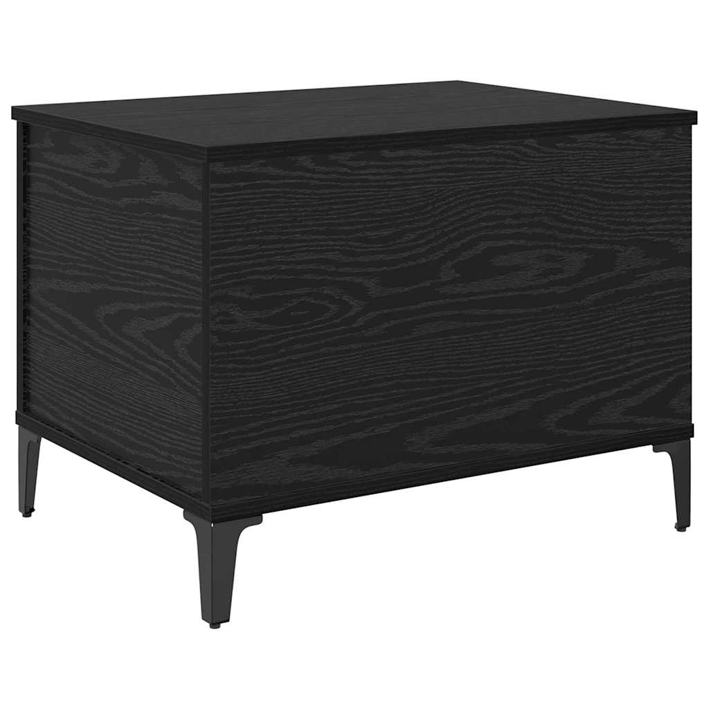 Vidaxl salontafel zwart eiken 60 x 44,5 x 45 cm bewerkt hout