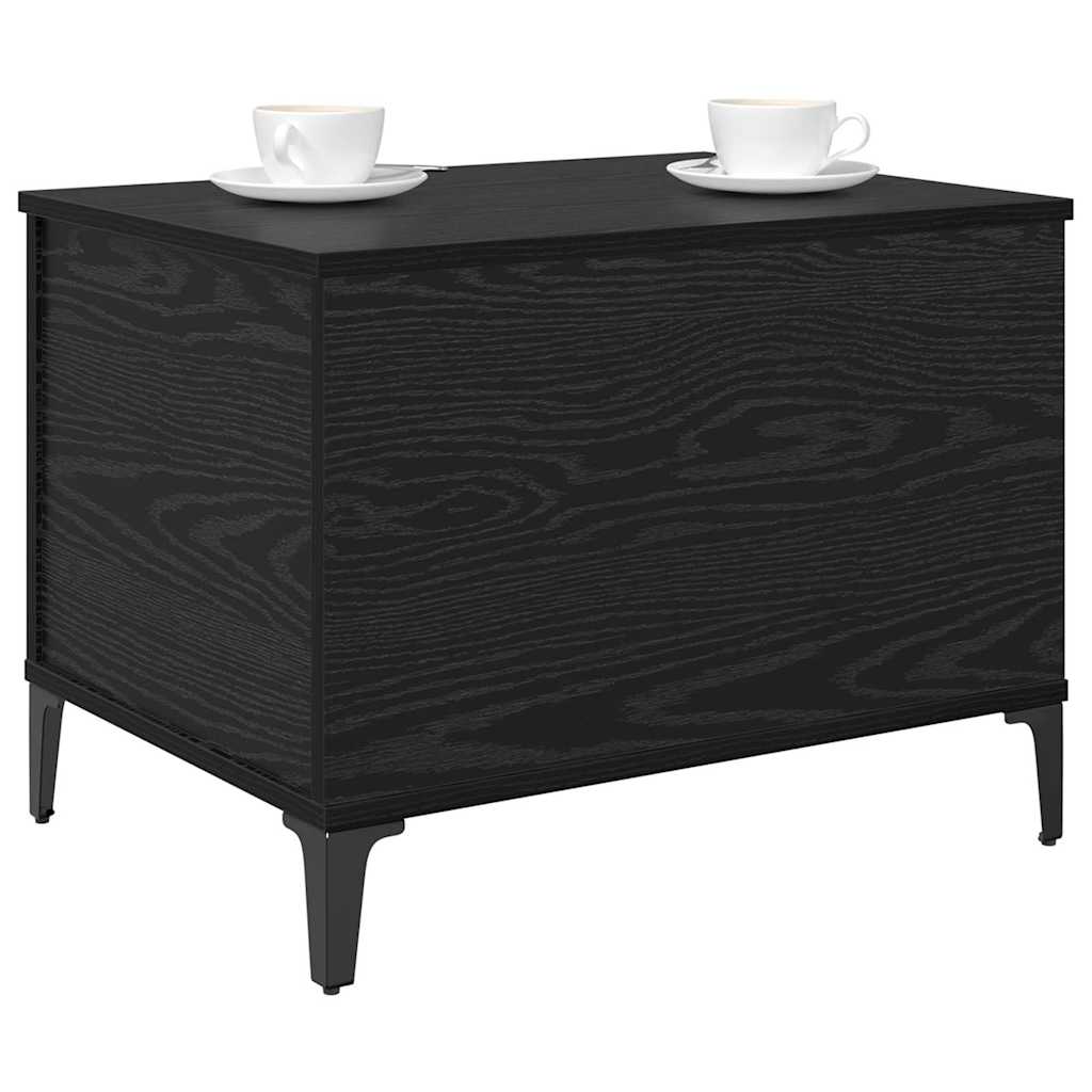 Vidaxl salontafel zwart eiken 60 x 44,5 x 45 cm bewerkt hout
