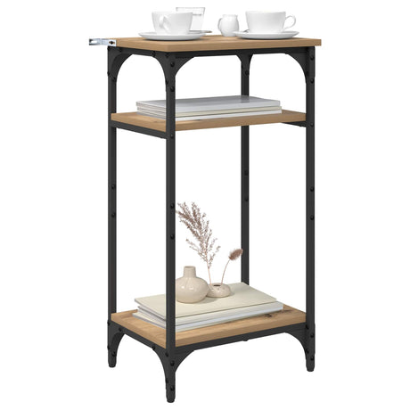 Vidaxl bijzettafel artisan eiken 40 x 30 x 75 cm bewerkt hout