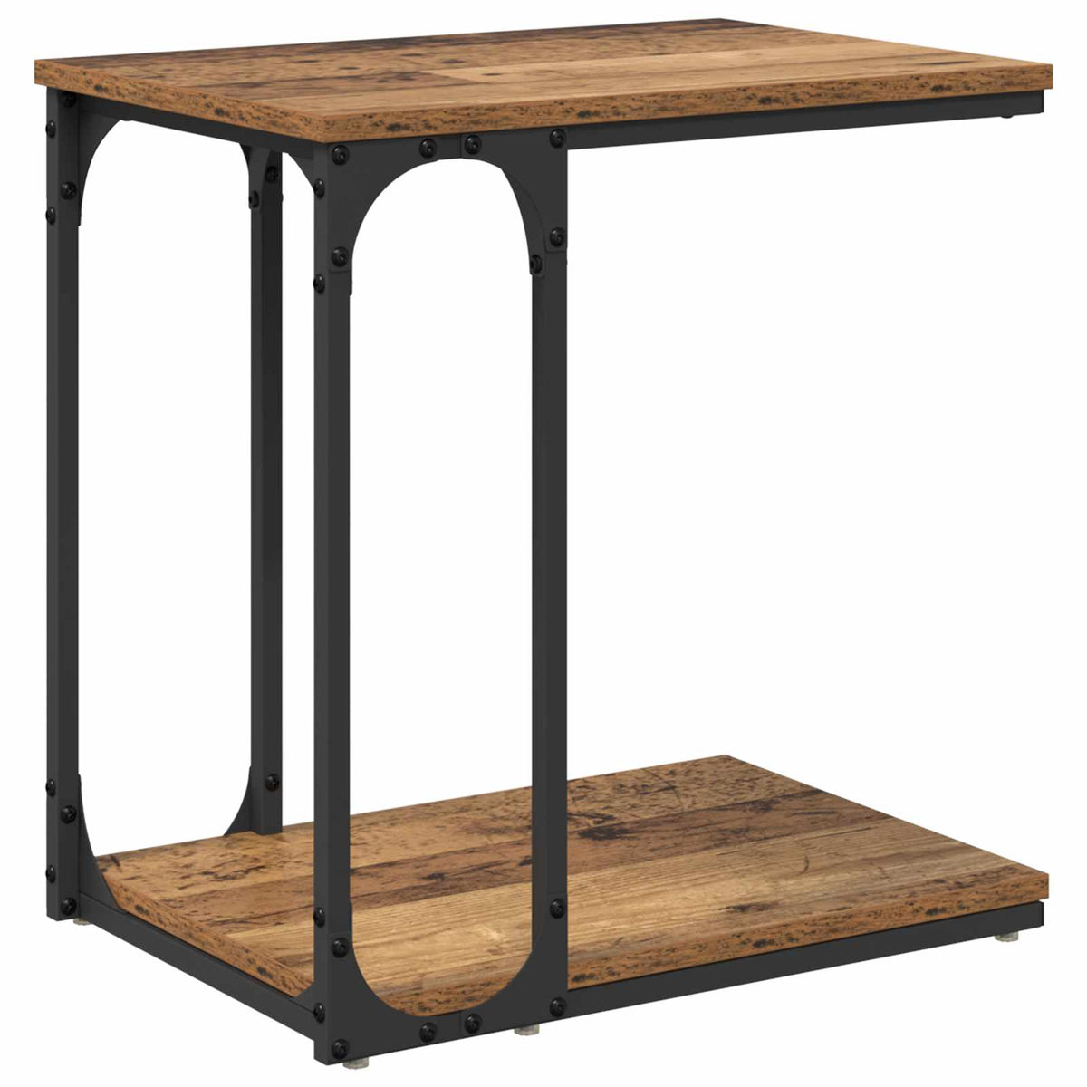 Vidaxl bijzettafel oud hout 50 x 35 x 52 cm bewerkt hout
