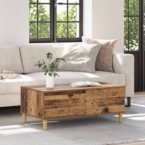 Vidaxl salontafel oud hout 90 x 50 x 35 cm bewerkt hout
