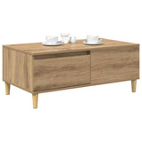 Vidaxl salontafel artisan eiken 90 x 50 x 35 cm bewerkt hout