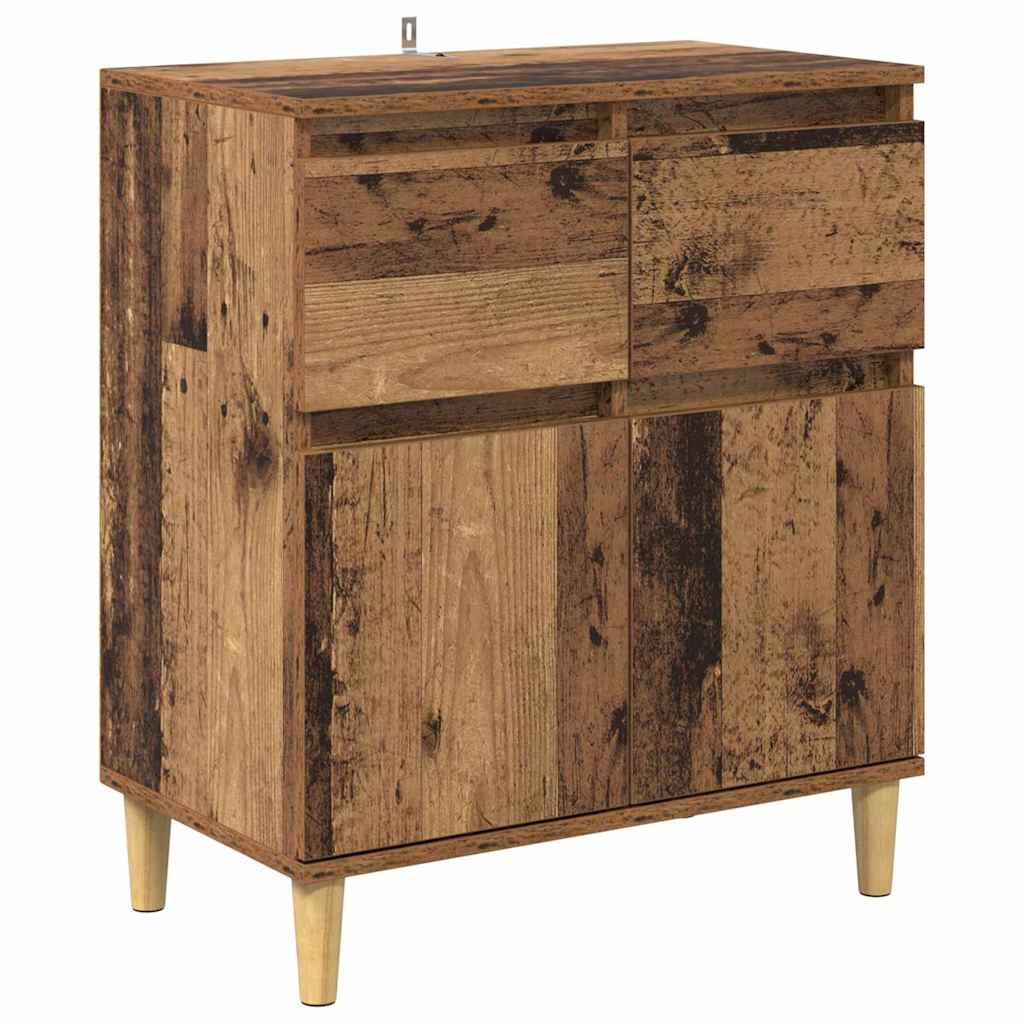 Vidaxl dressoir oud hout 60 x 35 x 70 cm bewerkt hout