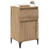 Vidaxl nachtkastje artisan eiken 40 x 35 x 70 cm bewerkt hout