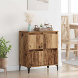 Vidaxl dressoir oud hout 60 x 35 x 70 cm gemonteerd hout en ijzer