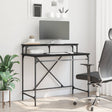 Vidaxl bureau zwart eiken 100 x 50 x 90 cm bewerkt hout