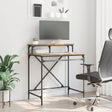 Vidaxl bureau artisan eiken 80 x 50 x 90 cm bewerkt hout