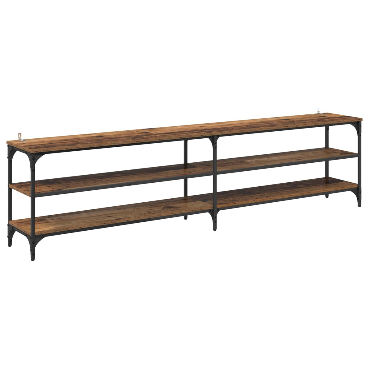 Vidaxl tv-kast 200 x 30 x 50 cm oud hout gemonteerd hout en ijzer