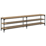 Vidaxl tv-kast 200 x 30 x 50 cm artisan eiken gemonteerd hout en ijzer