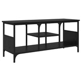 Vidaxl tv-kast zwart eiken 100 x 35 x 45 cm gemonteerd hout en ijzer