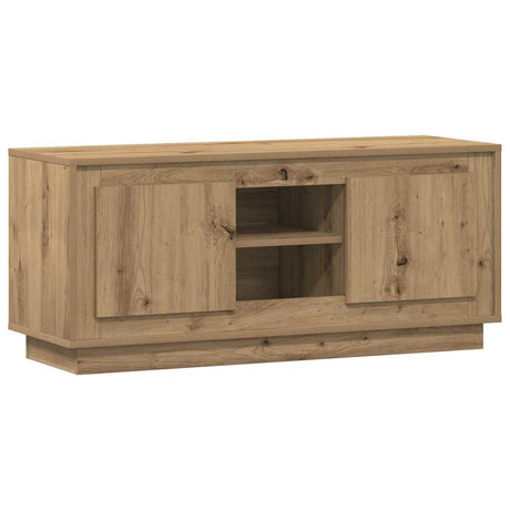 Vidaxl tv-kast 102 x 35 x 45 cm artisan eiken bewerkt hout