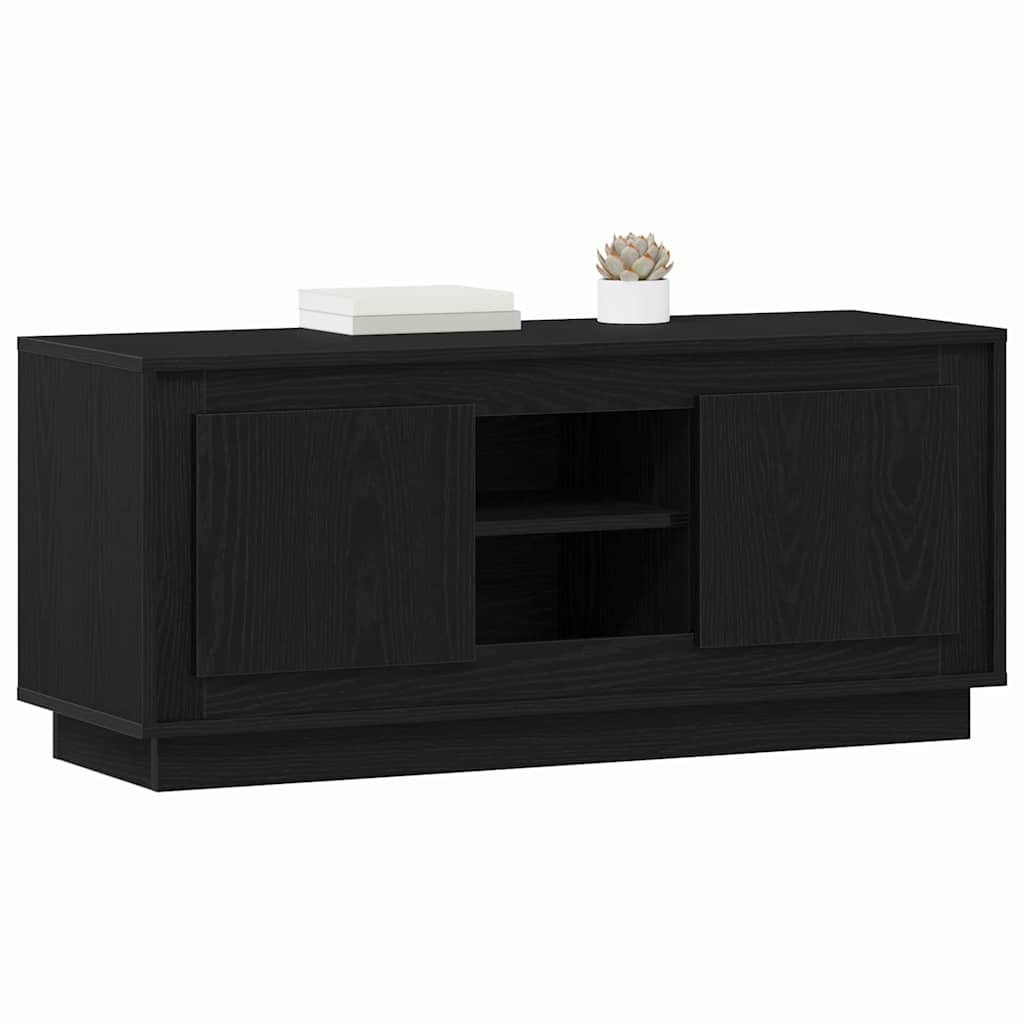 Vidaxl tv-kast 102 x 35 x 45 cm zwart eiken bewerkt hout
