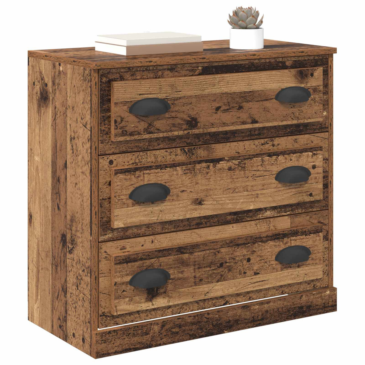 Vidaxl dressoir oud hout 70 x 35,5 x 67,5 cm bewerkt hout