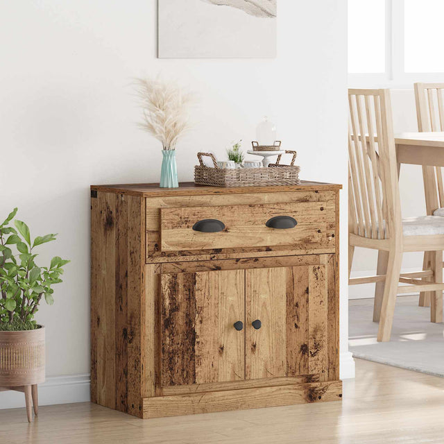 Vidaxl highboard oud hout 70 x 35,5 x 67,5 cm bewerkt hout