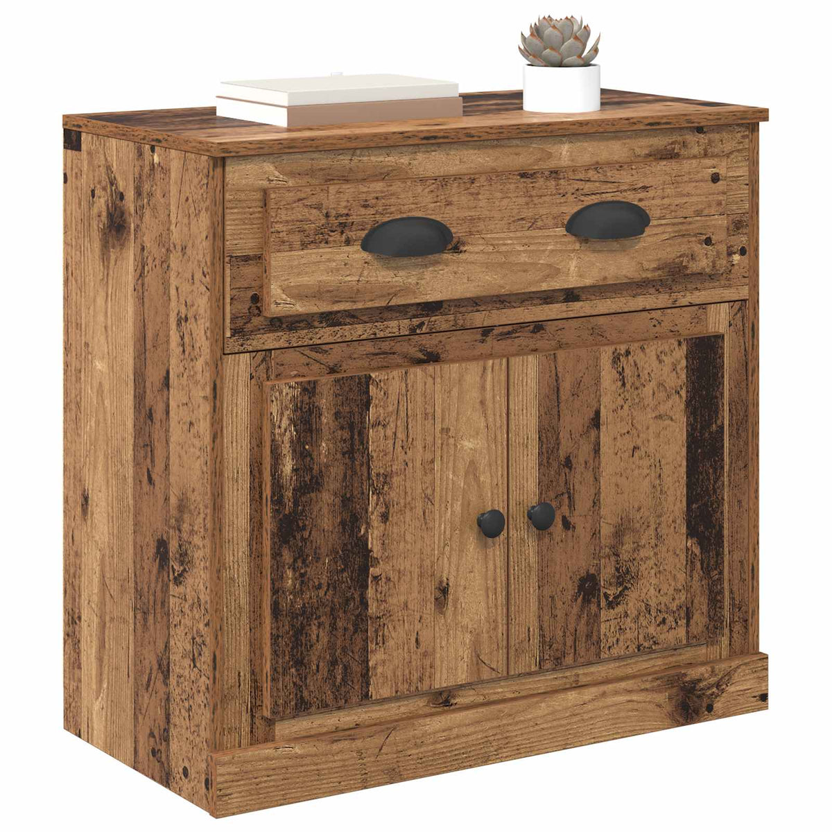 Vidaxl highboard oud hout 70 x 35,5 x 67,5 cm bewerkt hout