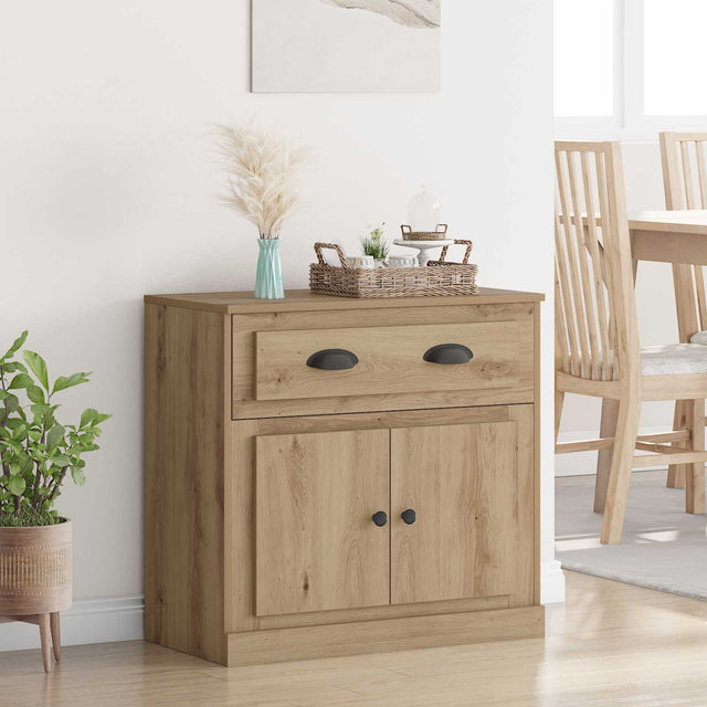 Vidaxl highboard artisan eiken 70 x 35,5 x 67,5 cm bewerkt hout