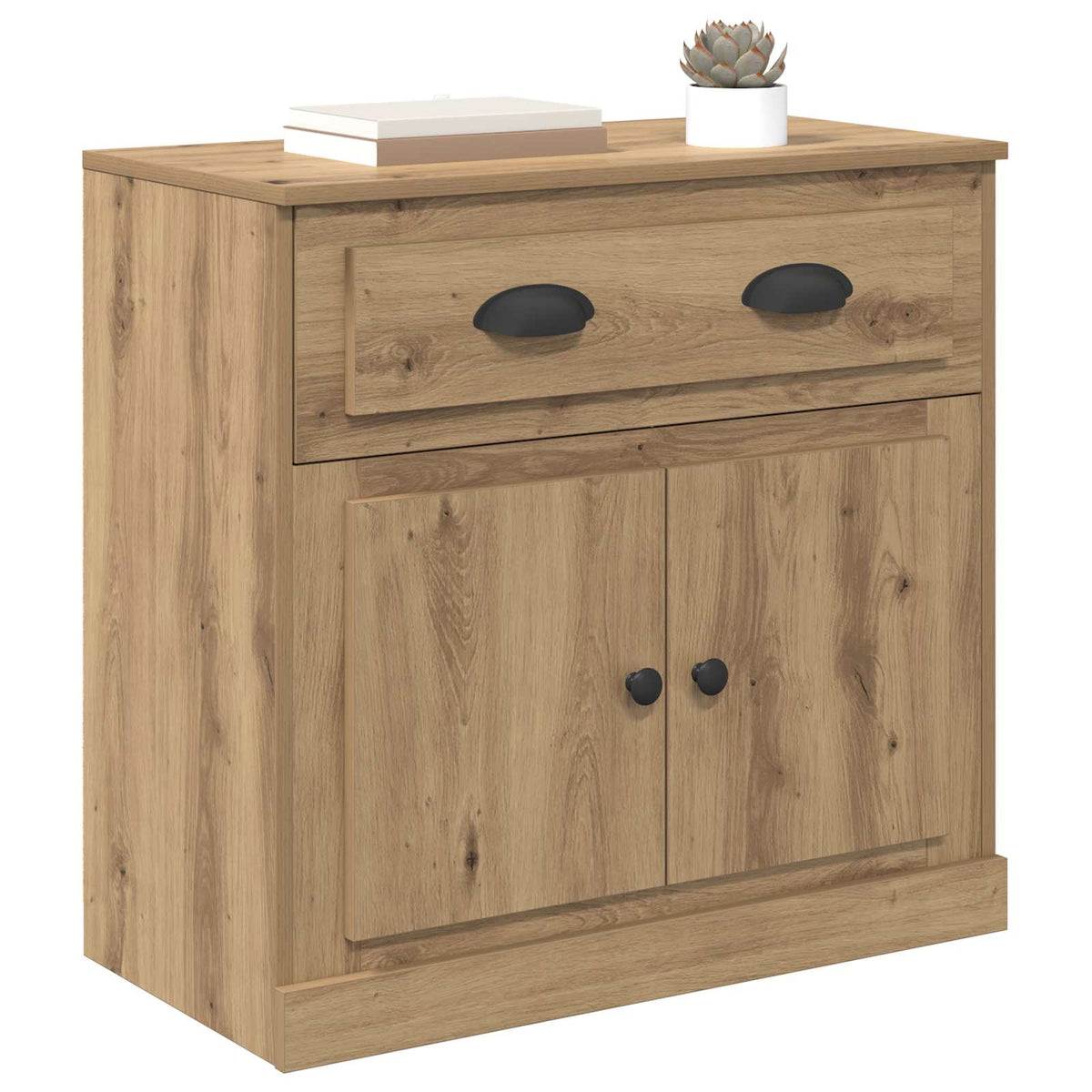 Vidaxl highboard artisan eiken 70 x 35,5 x 67,5 cm bewerkt hout