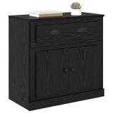 Vidaxl highboard zwart eiken 70 x 35,5 x 67,5 cm bewerkt hout
