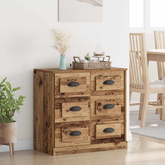 Vidaxl dressoir oud hout 70 x 35,5 x 67,5 cm bewerkt hout