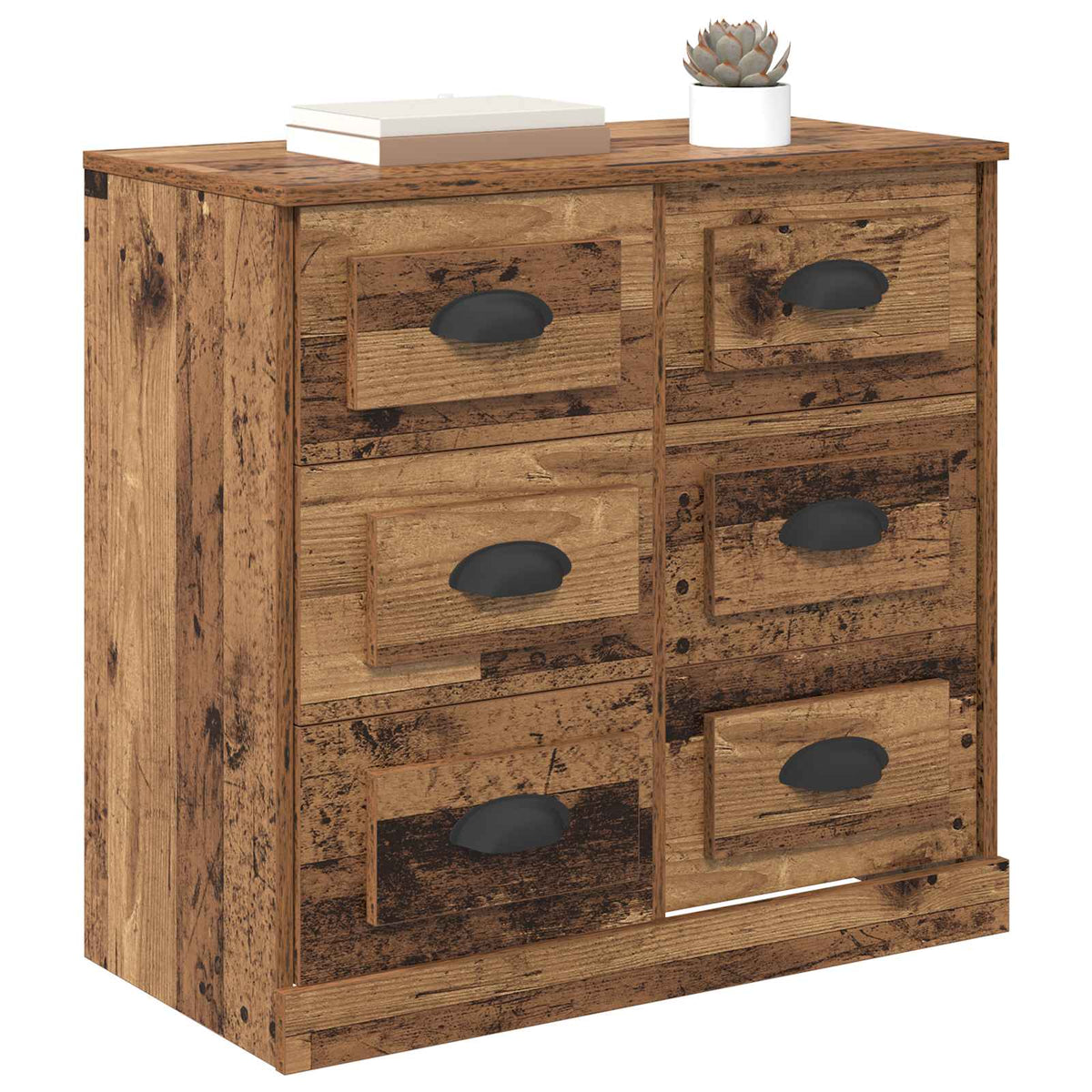 Vidaxl dressoir oud hout 70 x 35,5 x 67,5 cm bewerkt hout