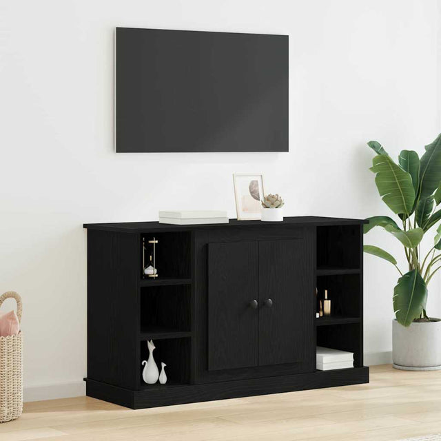 Vidaxl dressoir zwart eiken 100 x 35,5 x 60 cm bewerkt hout