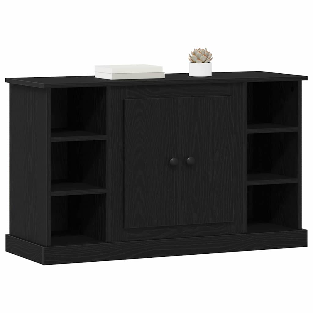 Vidaxl dressoir zwart eiken 100 x 35,5 x 60 cm bewerkt hout