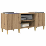 Vidaxl platenkast 121 x 38 x 48 cm bewerkt hout artisan eiken