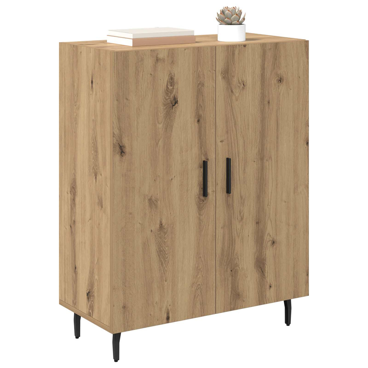 Vidaxl dressoir artisan eiken 69,5 x 34 x 90 cm bewerkt hout