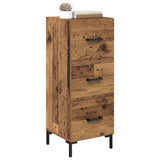 Vidaxl dressoir oudhout 34,5 x 34 x 90 cm bewerkt hout