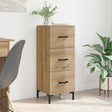 Vidaxl dressoir artisan eiken 34,5 x 34 x 90 cm bewerkt hout