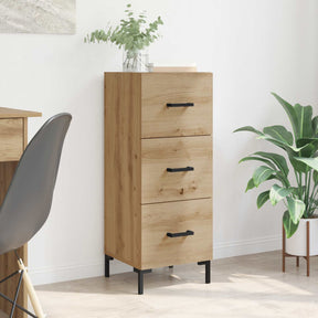Vidaxl dressoir artisan eiken 34,5 x 34 x 90 cm bewerkt hout