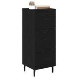 Vidaxl dressoir zwart eiken 34 x 34.5 x 90 cm bewerkt hout
