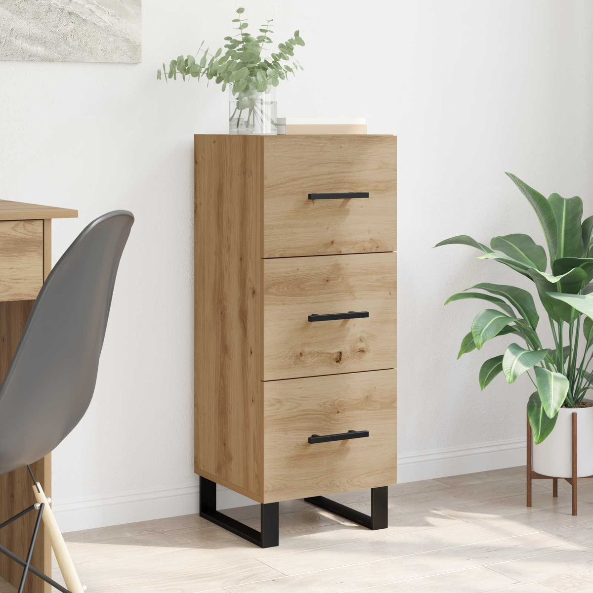Vidaxl dressoir artisan eiken 34,5 x 34 x 90 cm