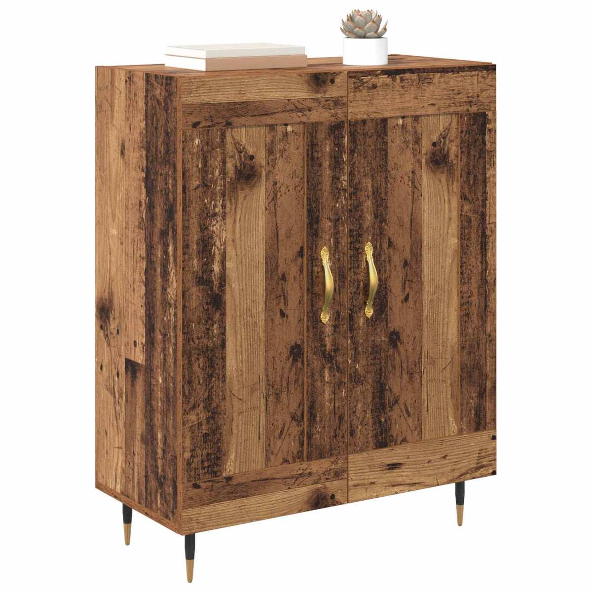Vidaxl dressoir oudhout 69,5 x 34 x 90 cm bewerkt hout