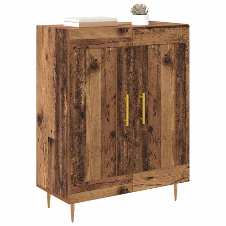 Vidaxl dressoir oud hout 69,5 x 34 x 90 cm gemonteerd hout en ijzer