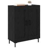 Vidaxl dressoir zwart eiken 69,5 x 34 x 90 cm gemonteerd hout en ijzer