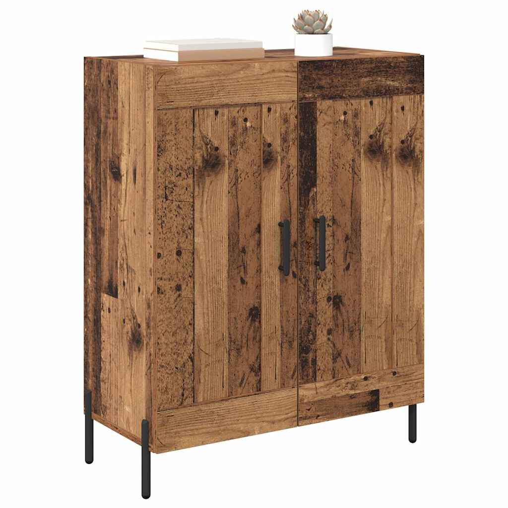 Vidaxl dressoir oud hout 69,5 x 34 x 90 cm gemonteerd hout en ijzer