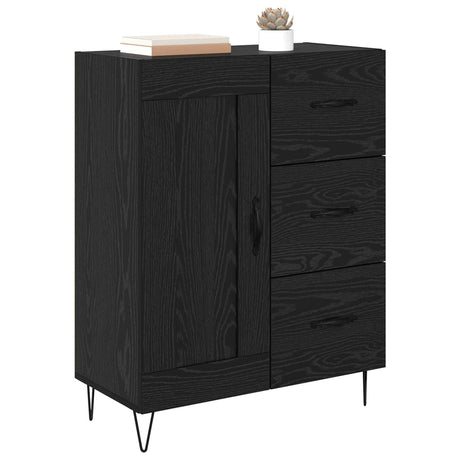 Vidaxl dressoir zwarte eik 69,5 x 34 x 90 cm geconstrueerd hout