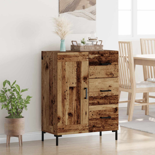 Vidaxl dressoir oud hout 69.5 x 34 x 90 cm bewerkt hout
