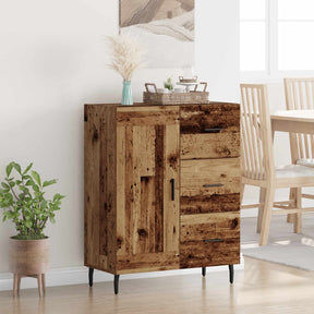 Vidaxl dressoir oud hout 69,5 x 34 x 90 cm gemonteerd hout en ijzer