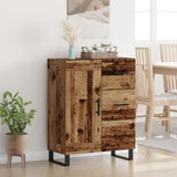Vidaxl dressoir oud hout 69,5 x 34 x 90 cm gemonteerd hout en ijzer