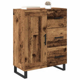 Vidaxl dressoir oud hout 69,5 x 34 x 90 cm gemonteerd hout en ijzer
