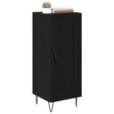 Vidaxl dressoir zwart eiken 34,5 x 34 x 90 cm gemonteerd hout en ijzer