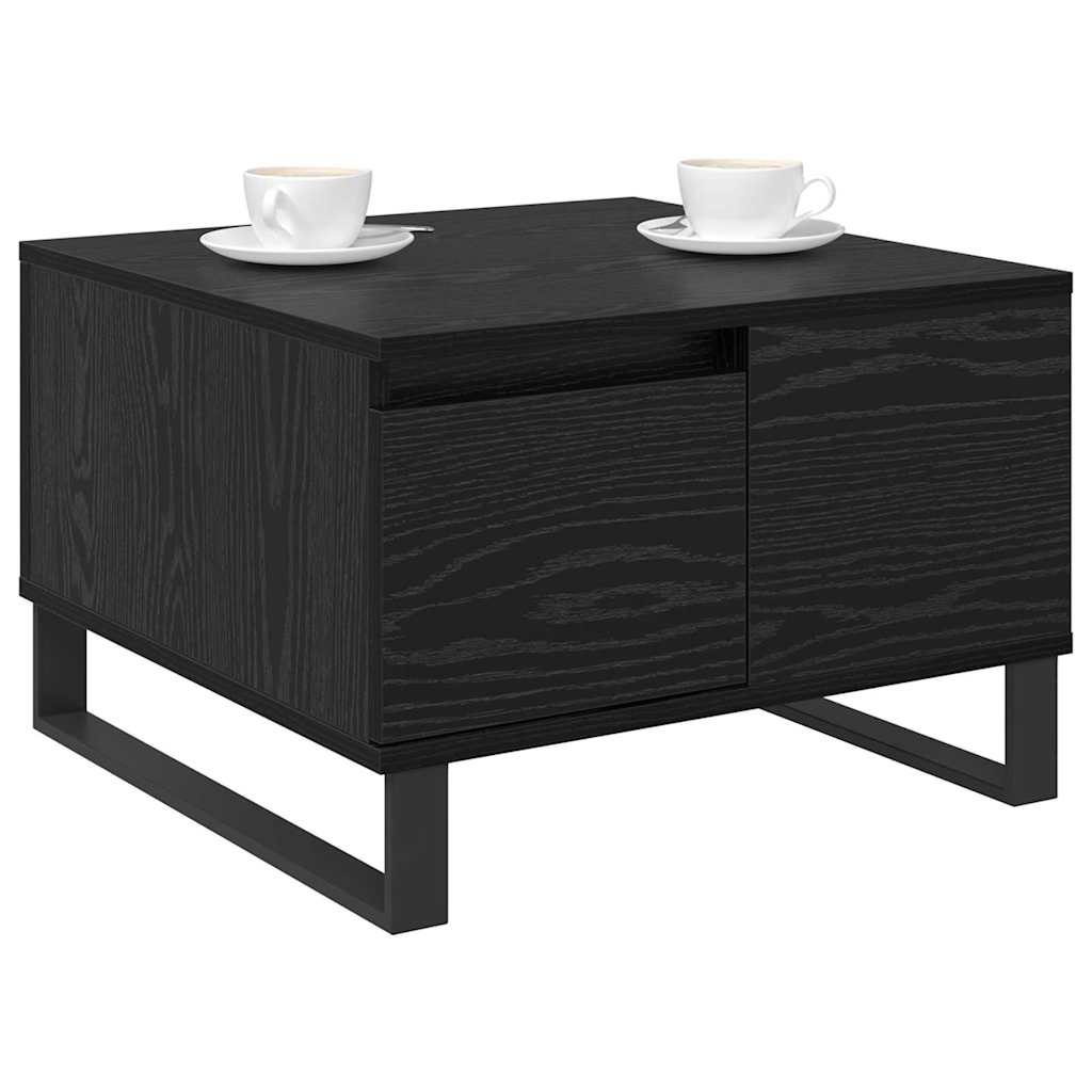 Vidaxl salontafel zwart eiken 55 x 55 x 36,5 cm bewerkt hout
