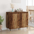 Vidaxl dressoir 2 st oud hout 40 x 35 x 70 cm gemonteerd hout en ijzer